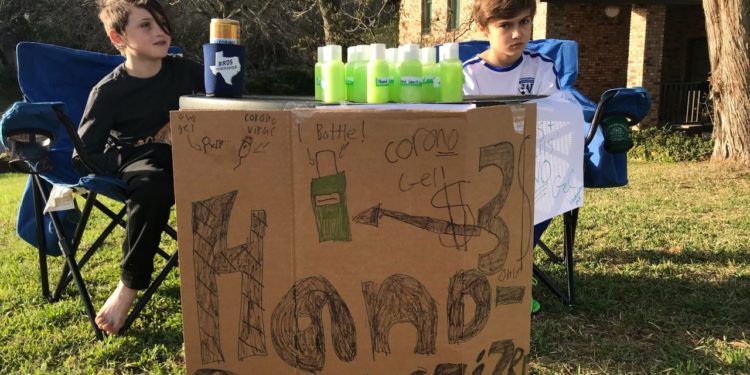 South Austin boy sells ‘CoroNo Gel’ sanitizer at neighborhood stand