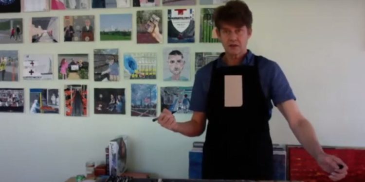 Austin artist painting a new picture every day of quarantine depicts life during a pandemic