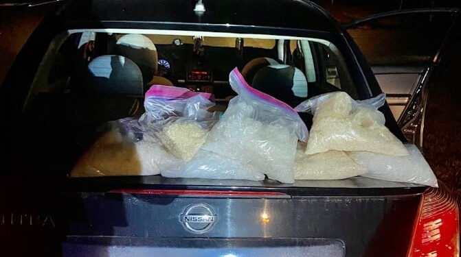 Traffic stop leads to discovery of 15 pounds of meth in Bastrop County