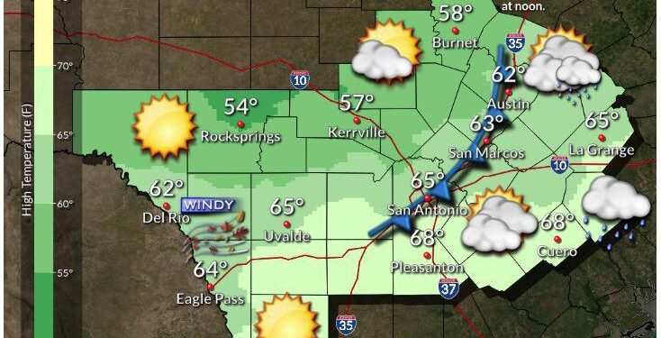 Afternoon cold front to make it more chilly, definitely more windy – News – Austin American-Statesman
