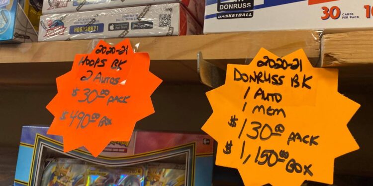 Sports trading card sales boom during pandemic, some selling for thousands