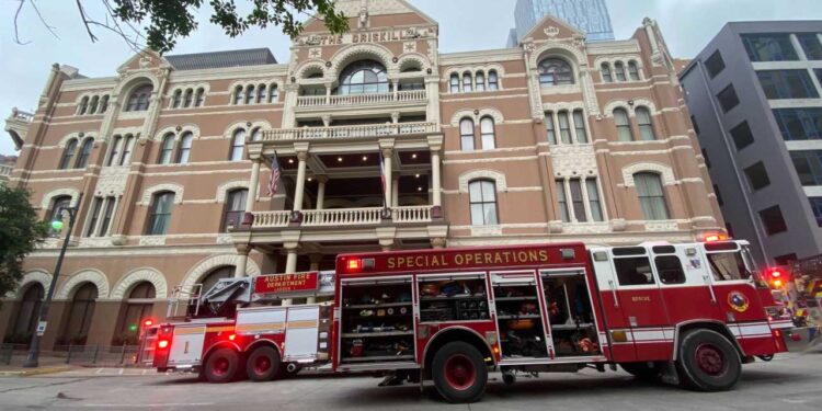 Small fire at historic Driskill hotel shuts down Brazos Street downtown