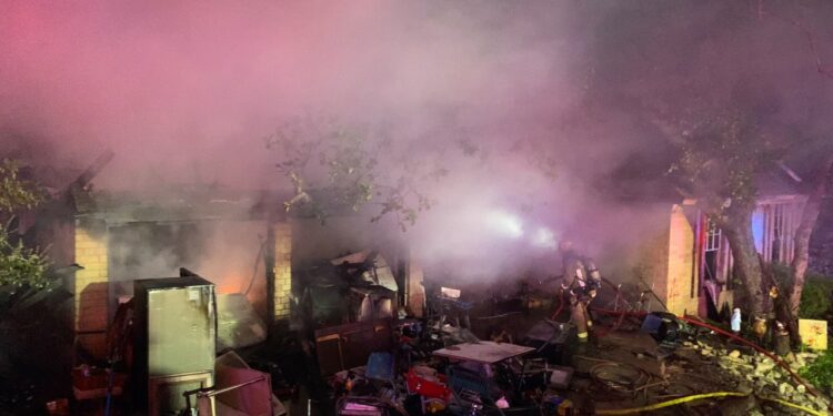 Home burns in north Austin near Walnut Creek park Wednesday