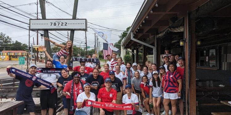 Austin celebrates the Tokyo Olympics from home