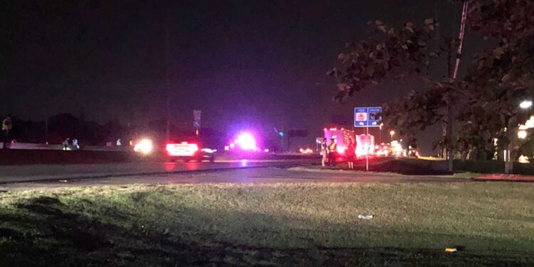 Man dies after running across 35