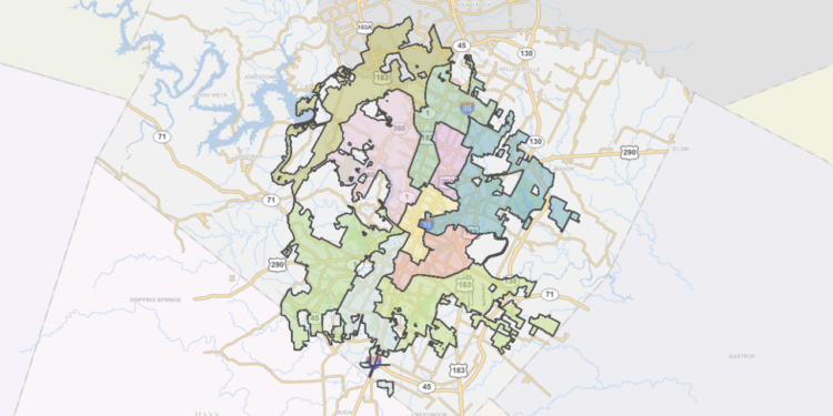 Commission tasked with redrawing Austin’s districts approves preliminary map
