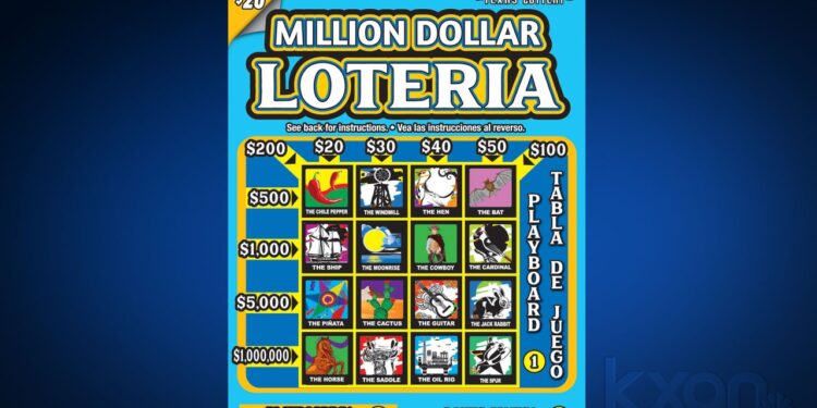 Texas resident wins $1M from scratch-off ticket